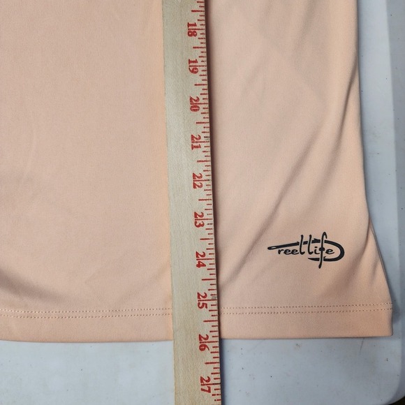 Reel Life Women’s Long Sleeve Performance Shirt M Peach UV Protection GraphicTee - Picture 9 of 10